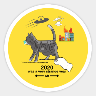 2020 Was a Very Strange Year Sticker